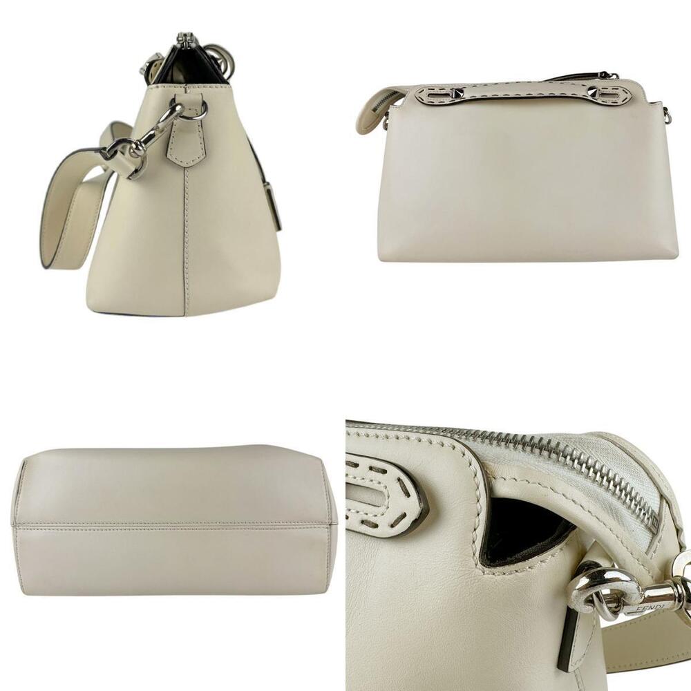 Fendi leather Beige Way shoulder By bag the handbag Tan silver